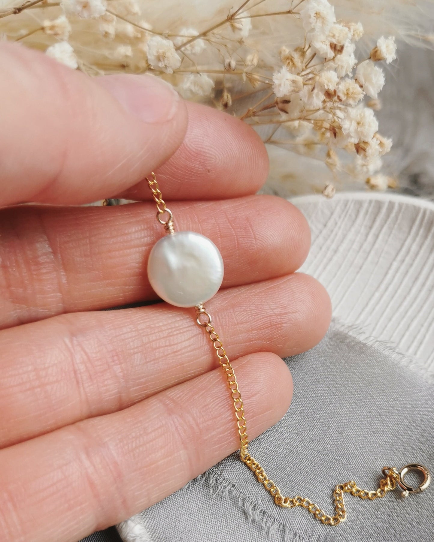 Pearl & gold bracelets - choose your pearl style