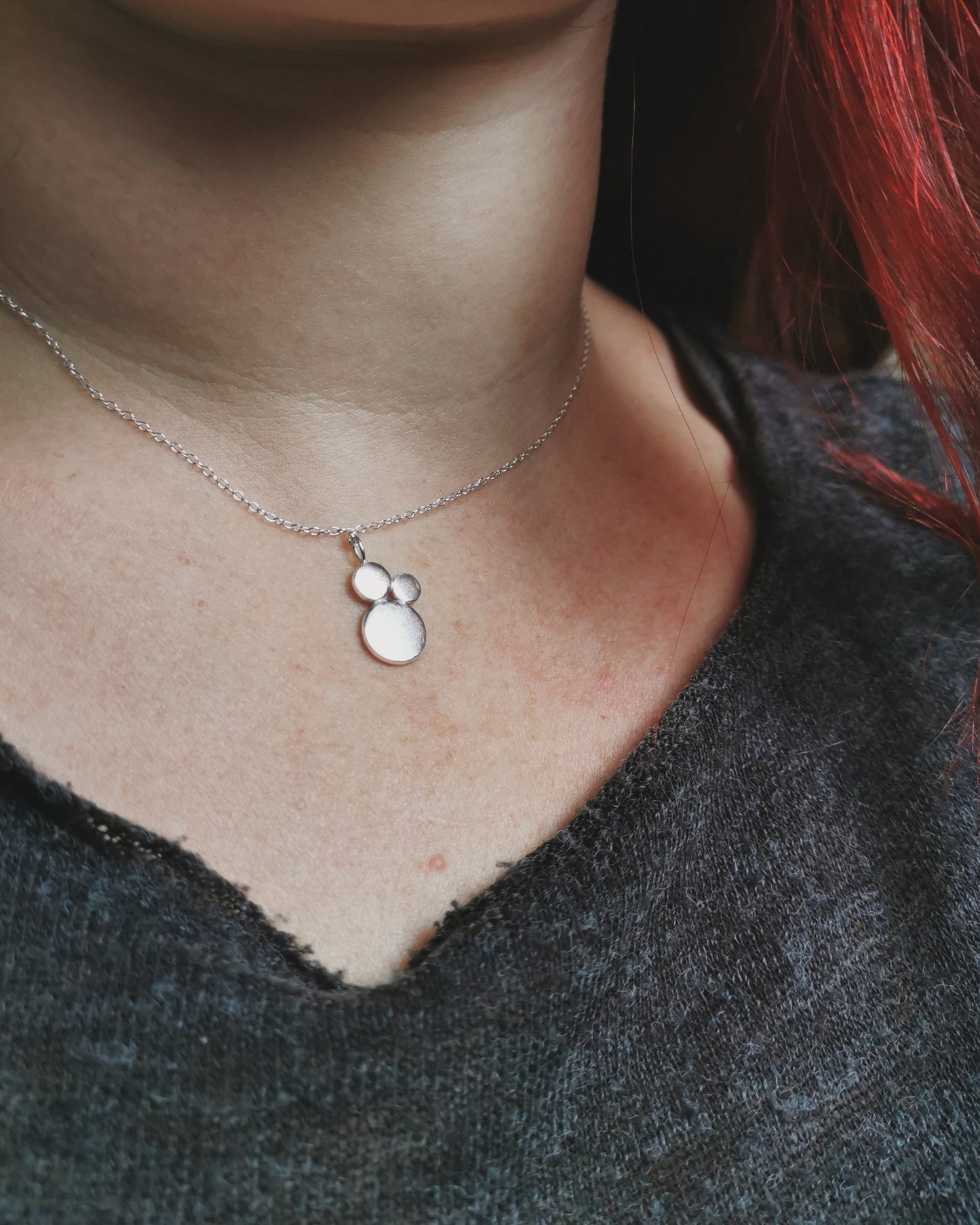 Recycled Silver Mantra BREATHE pendant