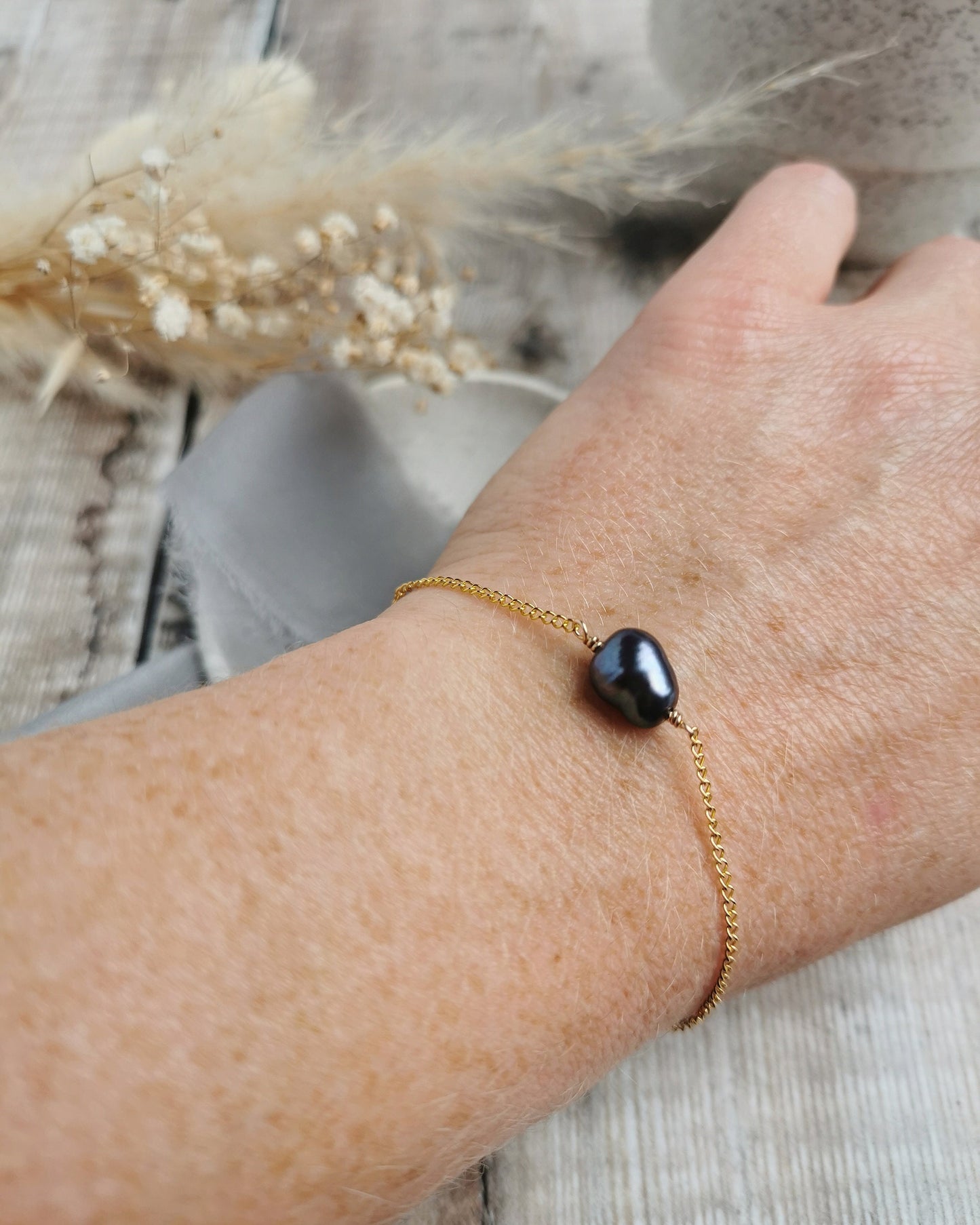 Pearl & gold bracelets - choose your pearl style