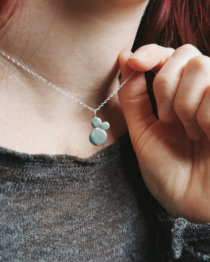Recycled Silver Mantra BREATHE pendant