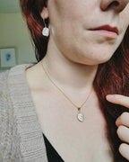 Large Keishi Pearl necklace - Silver or 14k Gold filled