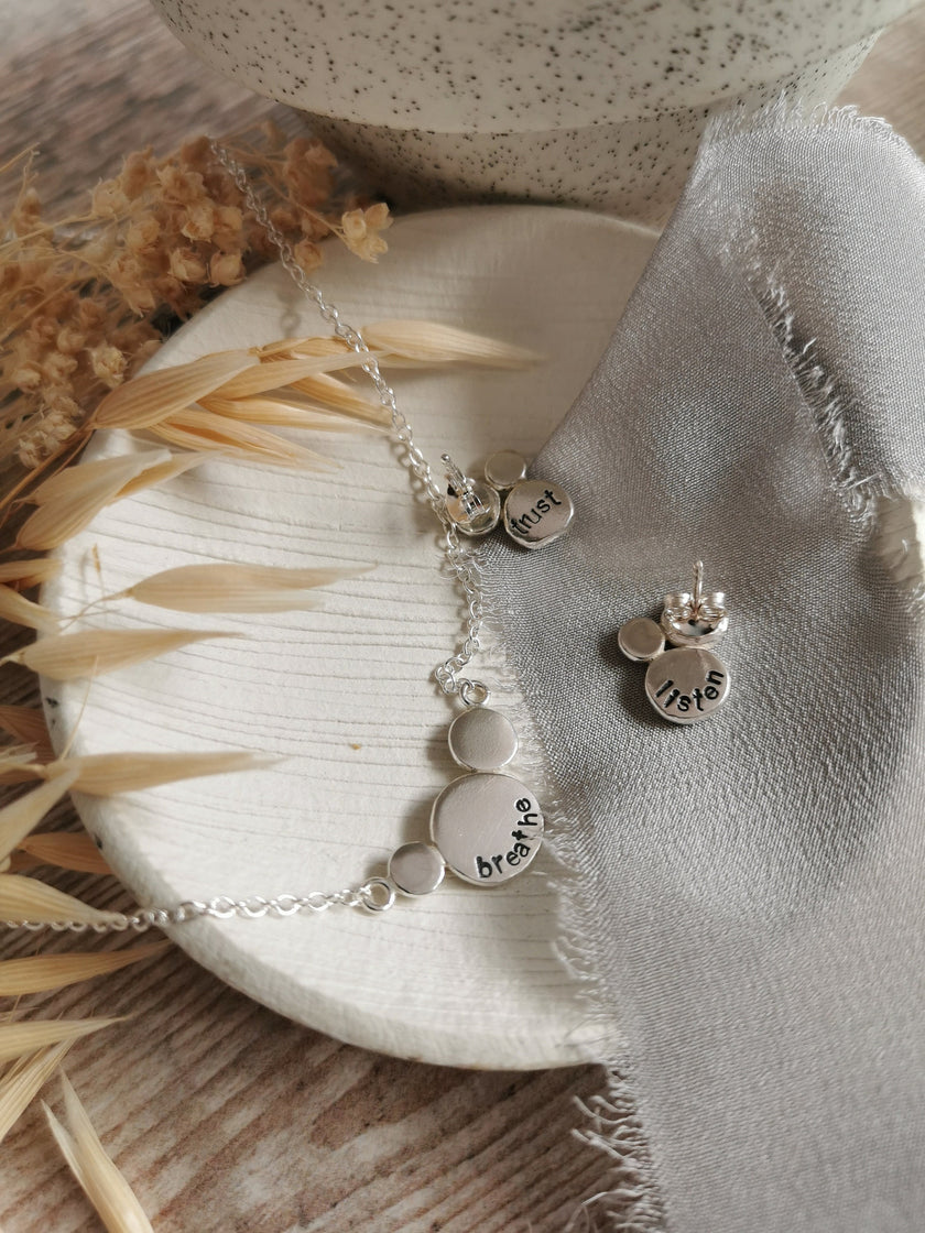 Bespoke word Mantra jewellery