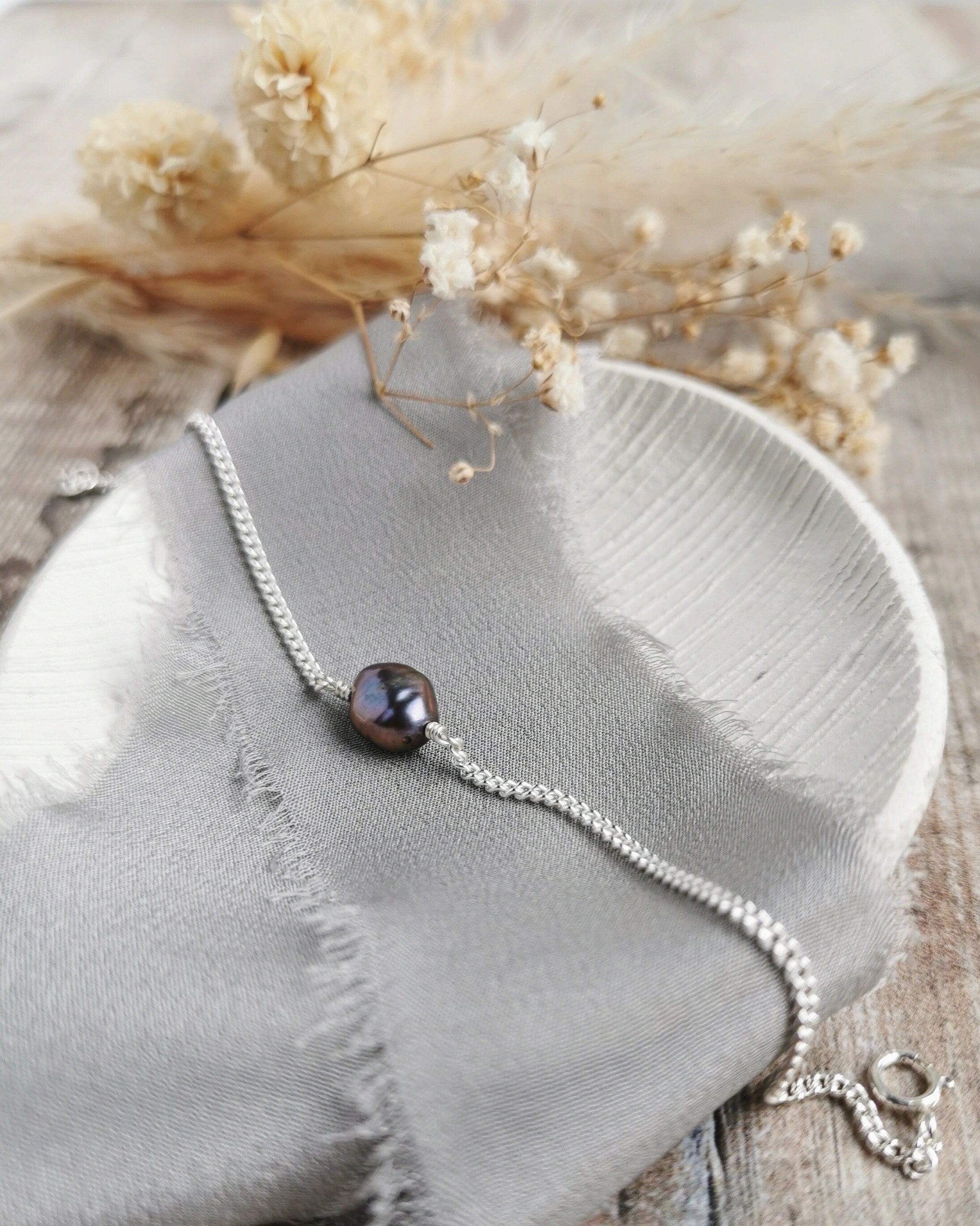 Pearl & silver bracelets - choose your pearl style