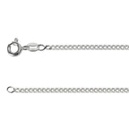 Men's 22 Inch Recycled Sterling Silver Curb Chain