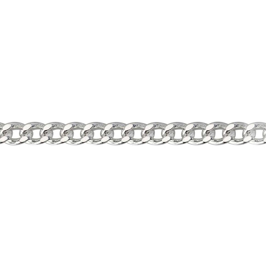 Men's 22 Inch Recycled Sterling Silver Curb Chain