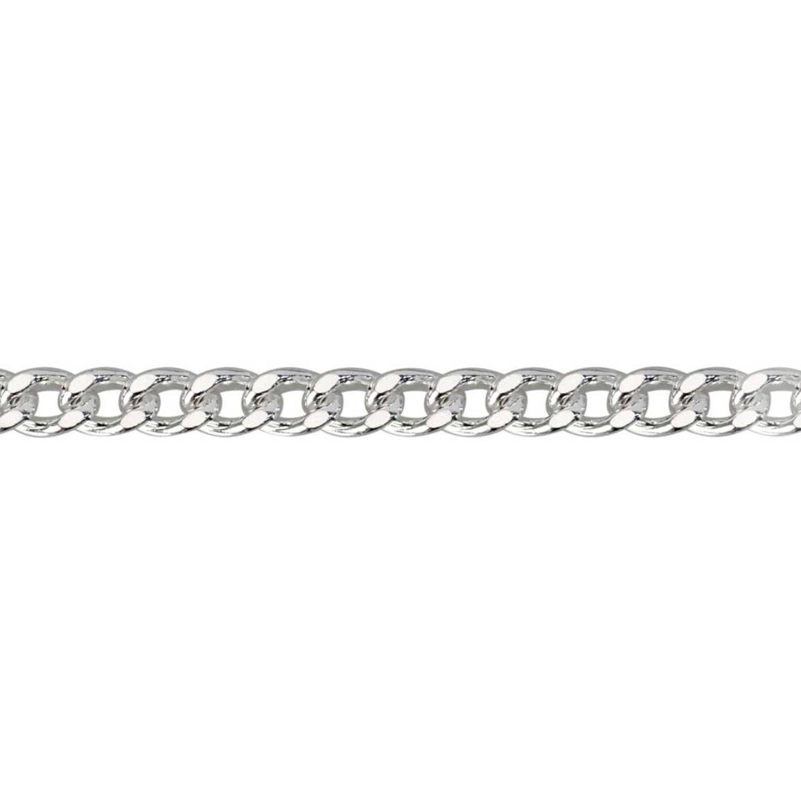 Men's 22 Inch Recycled Sterling Silver Curb Chain