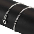 Men's 22 Inch Recycled Sterling Silver Curb Chain