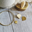 Brass Birch leaf Bangle