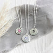 Personalised Silver Birthstone necklace