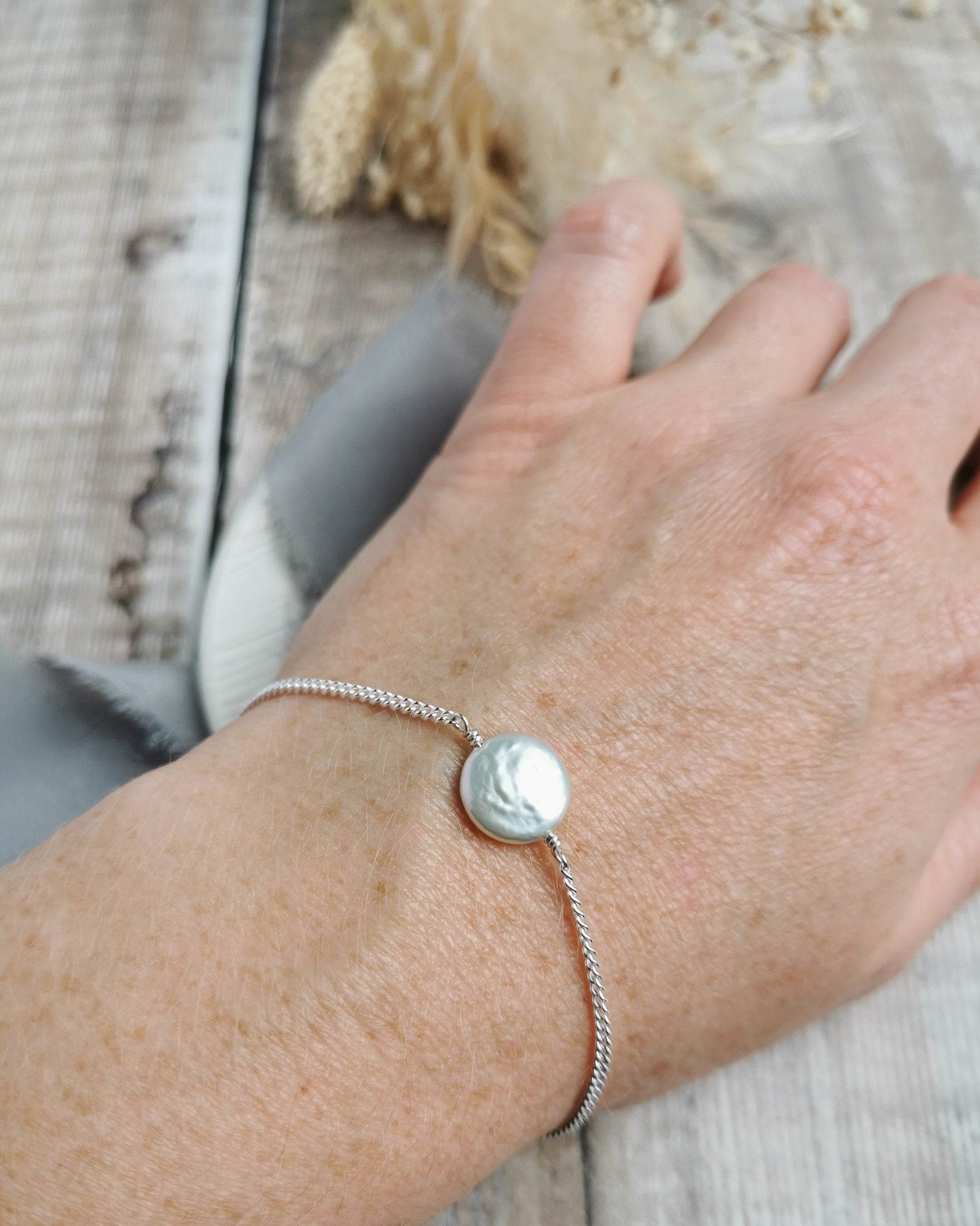 Pearl & silver bracelets - choose your pearl style