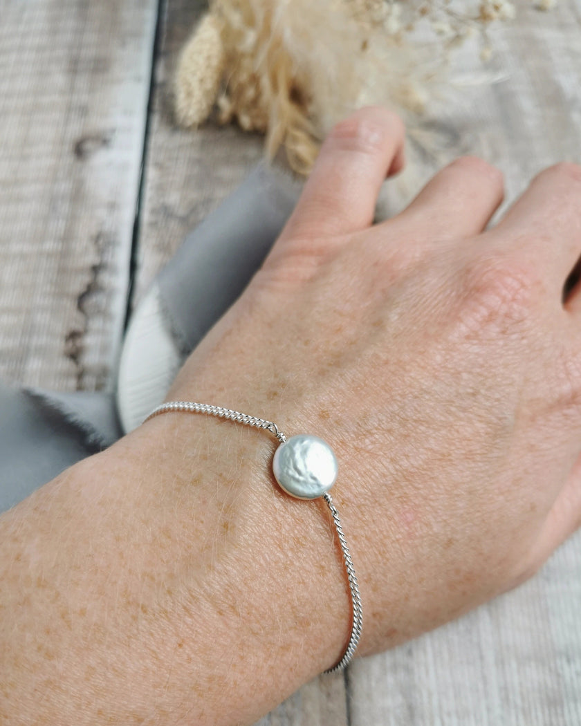 Pearl & silver bracelets - choose your pearl style