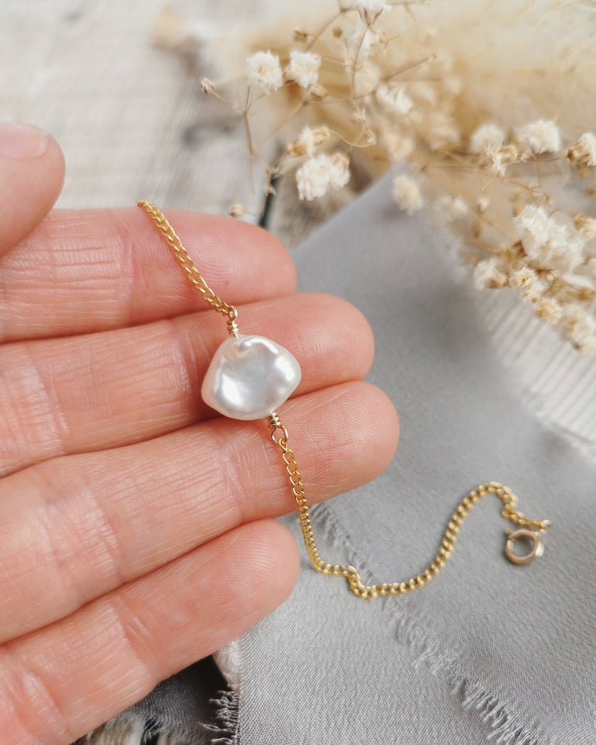 Pearl & gold bracelets - choose your pearl style