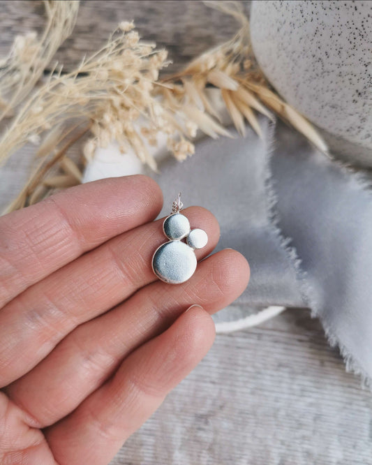 Recycled Silver Mantra BREATHE pendant