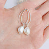 Baroque Pearl earrings - Sterling Silver or 14k Gold-filled