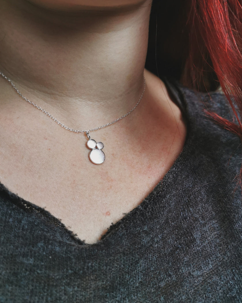 Silver Mantra 'Breathe' pendant