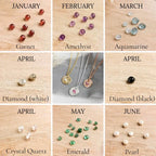 Personalised Gold Birthstone necklace