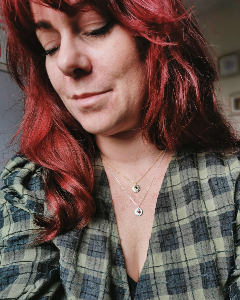 Personalised Gold Birthstone necklace