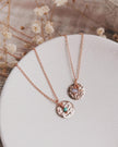 Personalised Rose Gold Birthstone necklace