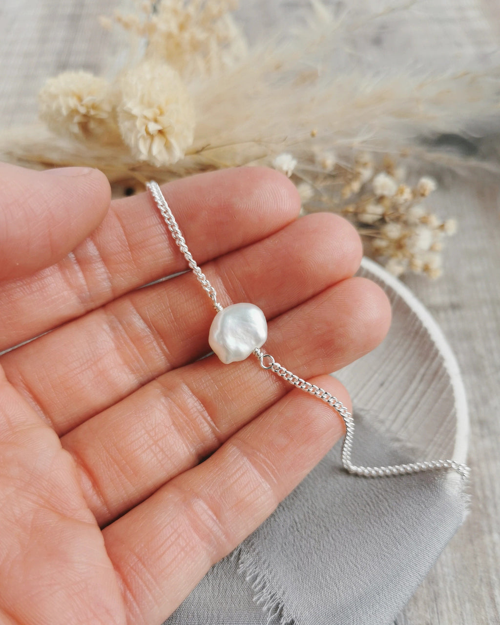 Pearl & silver bracelets - choose your pearl style