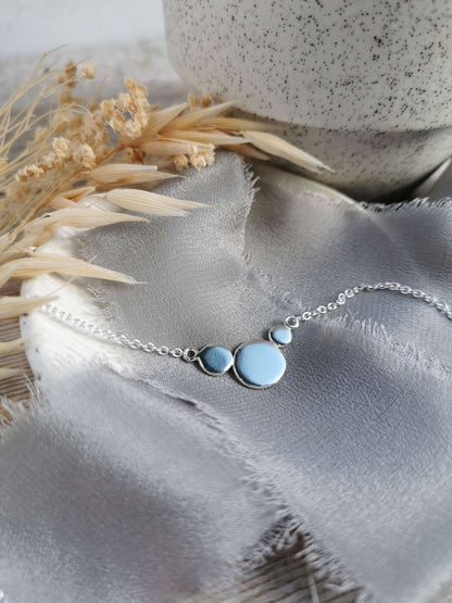 Recycled Silver Mantra BREATHE necklace
