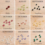Personalised Rose Gold Birthstone necklace