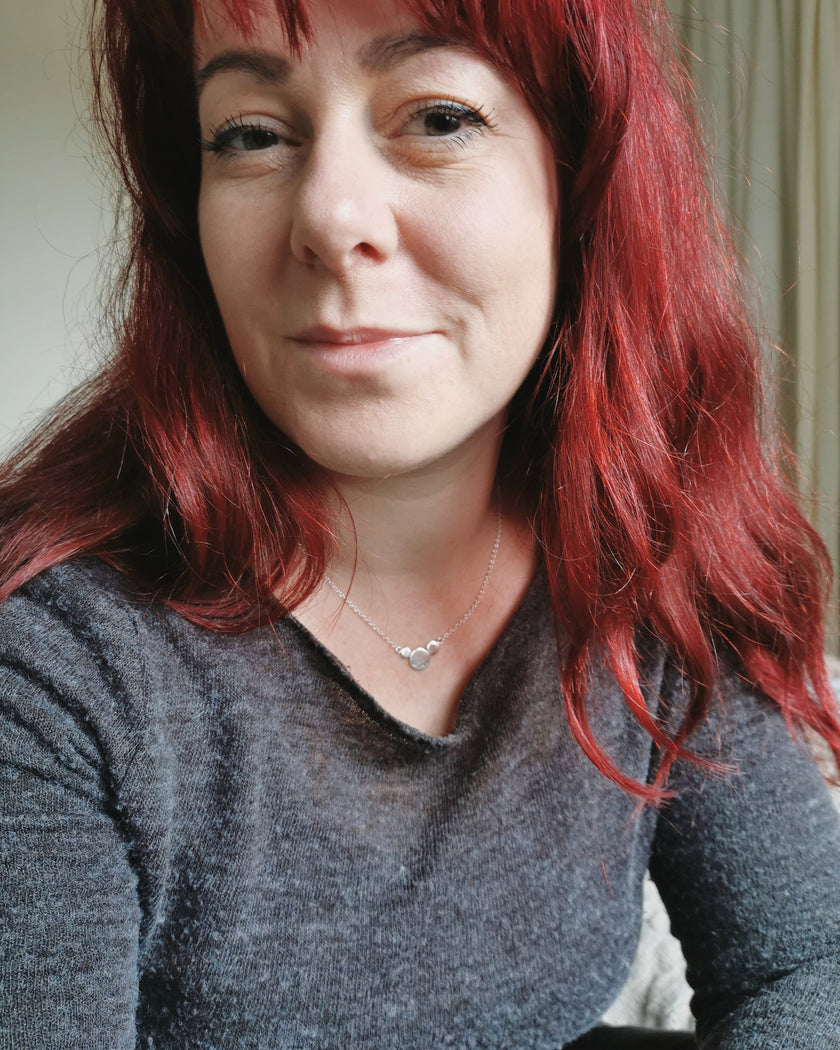 Silver Mantra 'Breathe' necklace