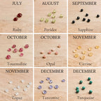 Single Charm only : for 14k Rose Gold-filled Birthstone Necklaces