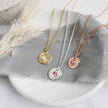 Personalised Gold Birthstone necklace