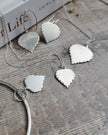 Small Silver Birch leaf Necklace