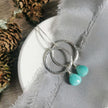 Amazonite and Silver earrings