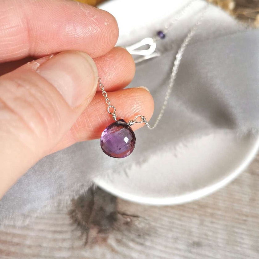 Amethyst and Silver necklace