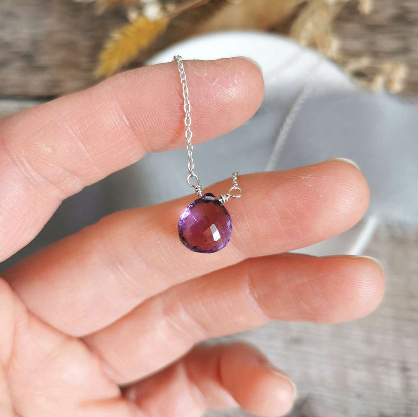 Amethyst and Silver necklace