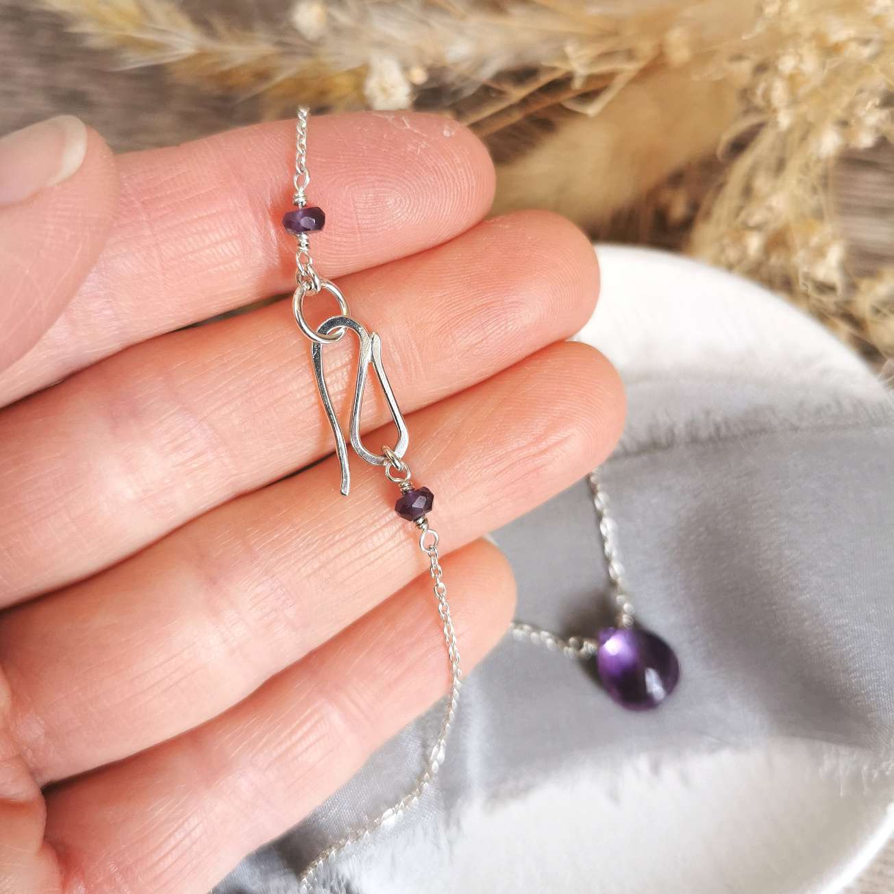 Amethyst and Silver necklace