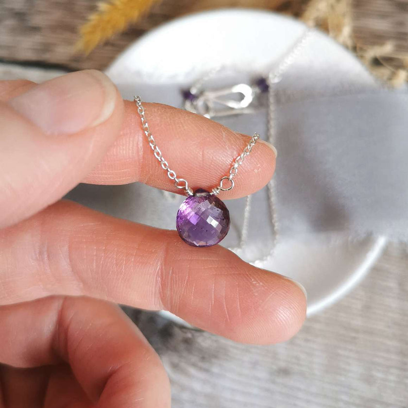 Amethyst and Silver necklace