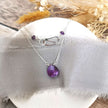 Amethyst and Silver necklace