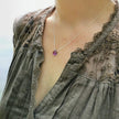 Amethyst and Silver necklace