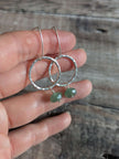 Aventurine and Silver earrings