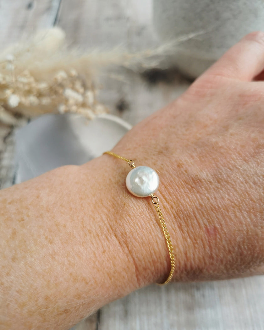 Pearl & gold bracelets - choose your pearl style