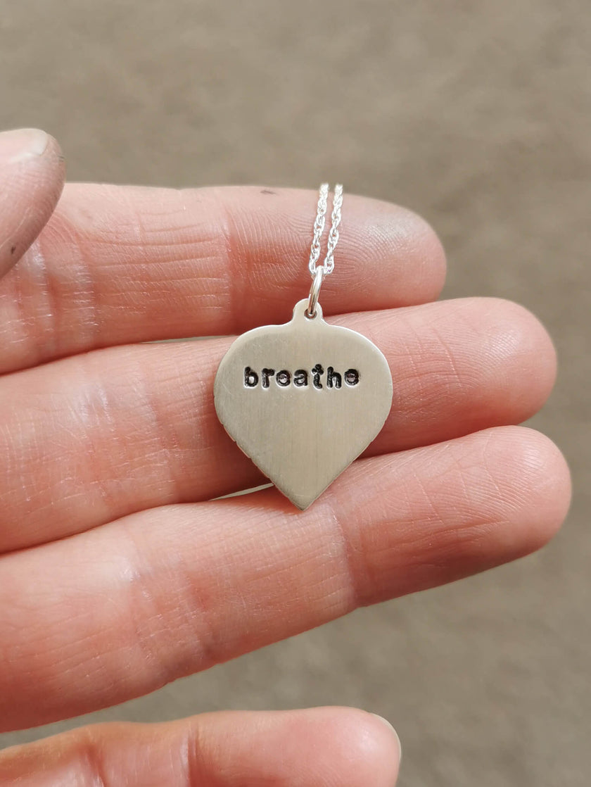 PERSONALISED Silver Birch leaf Necklaces (small & large)