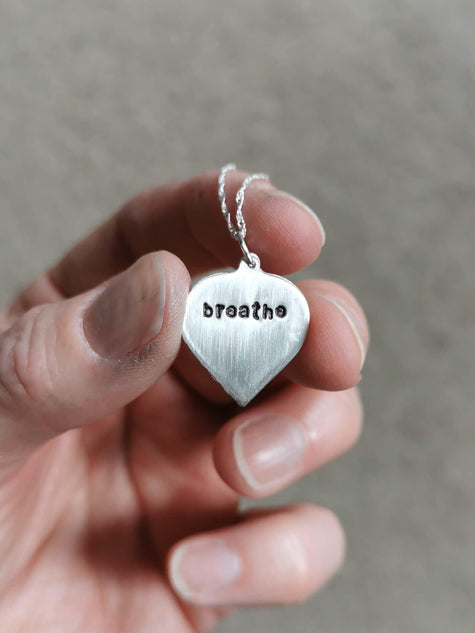 PERSONALISED Silver Birch leaf Necklaces (small & large)