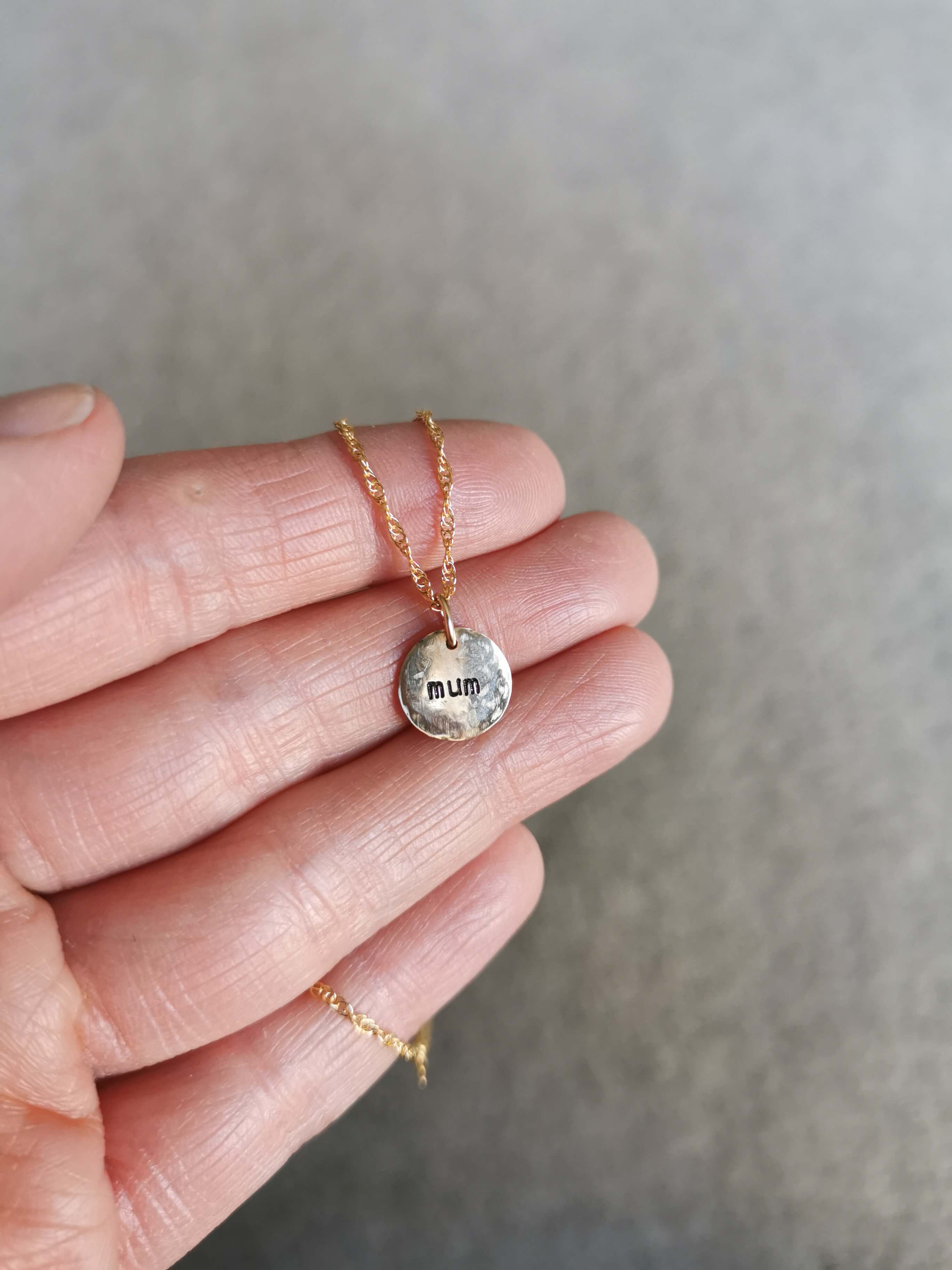 Personalised Silver Birthstone necklace
