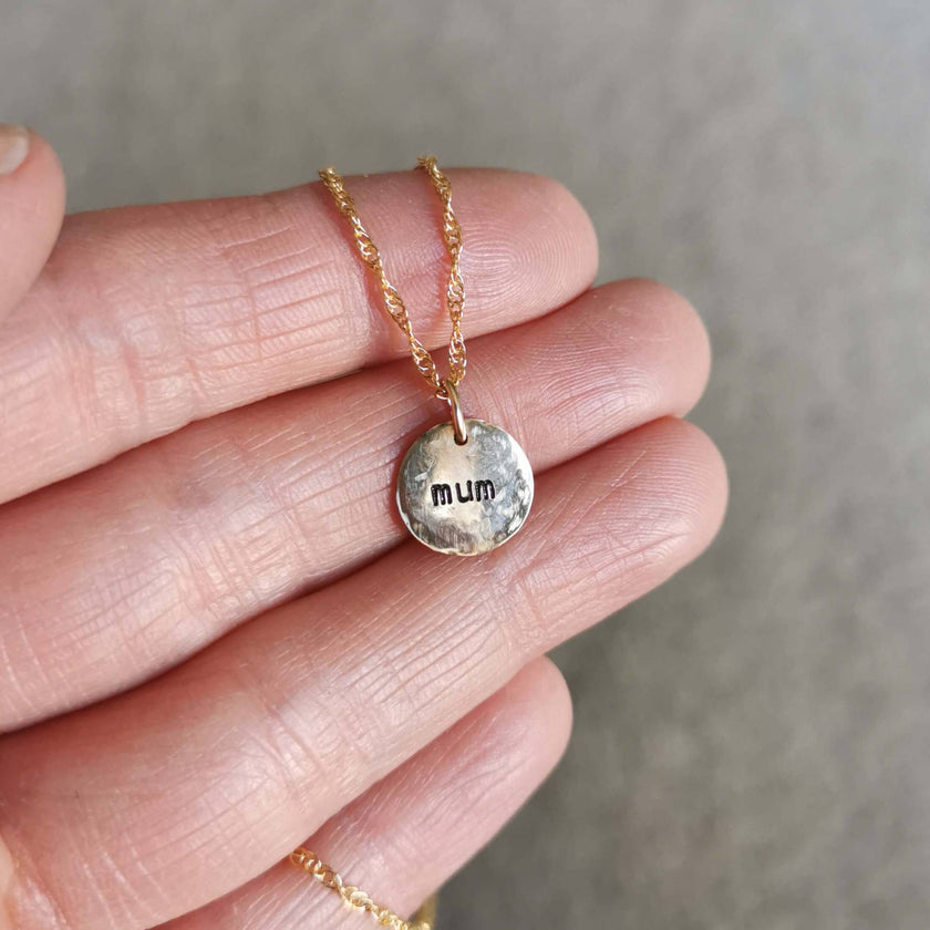 Personalised Gold Birthstone necklace