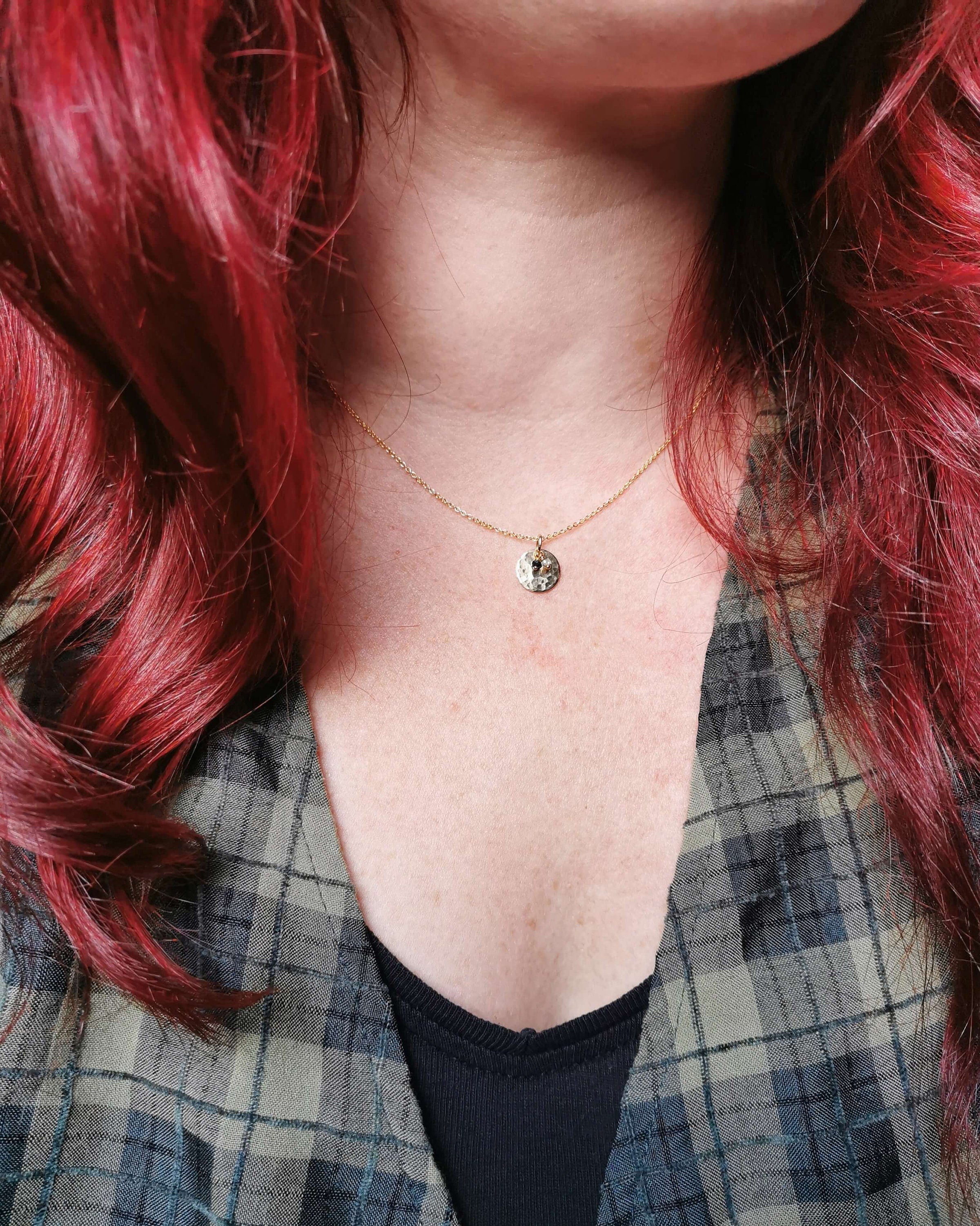 Personalised Rose Gold Birthstone necklace
