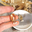 Citrine and Pearl Silver earrings