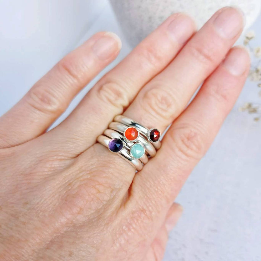 Amethyst and Silver ring