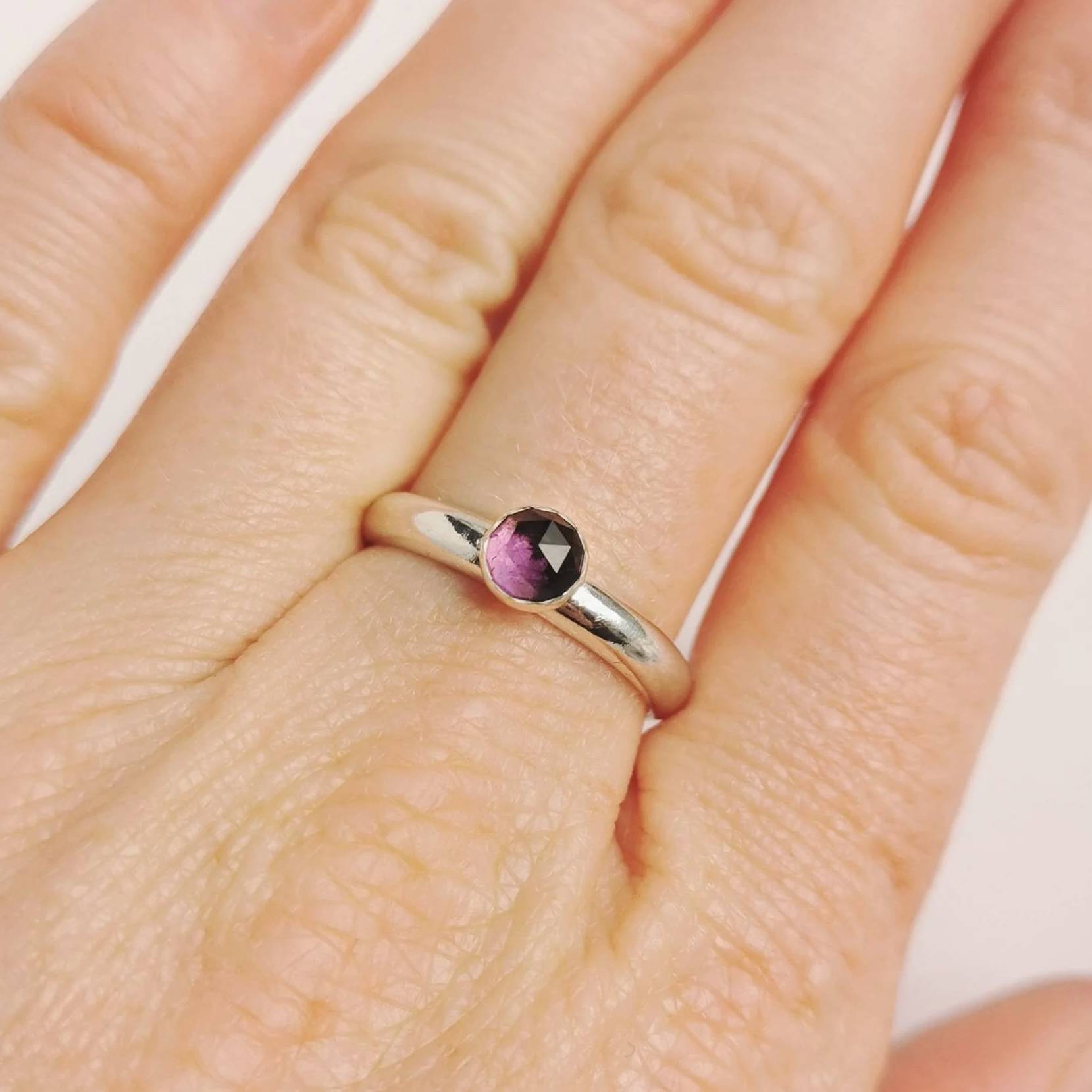 Amethyst and Silver ring