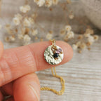 Personalised Gold Birthstone necklace