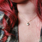 Personalised Gold Birthstone necklace