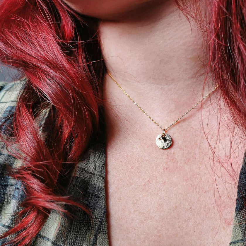 Personalised Gold Birthstone necklace
