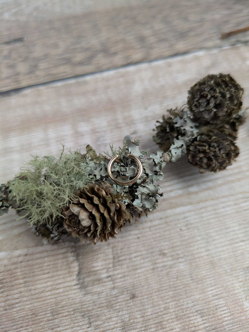 Gold Ear Cuffs - hammered or smooth finish